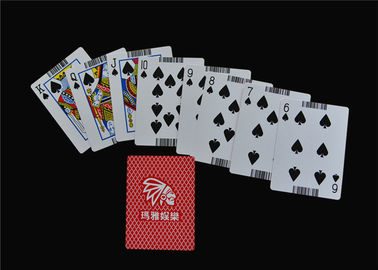 Standard Poker Size 63*88mm Casino Playing Cards Black Core Gambling Casino Usage