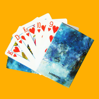 OEM Plastic Coated Playing Cards , REACH Plastic Poker Cards